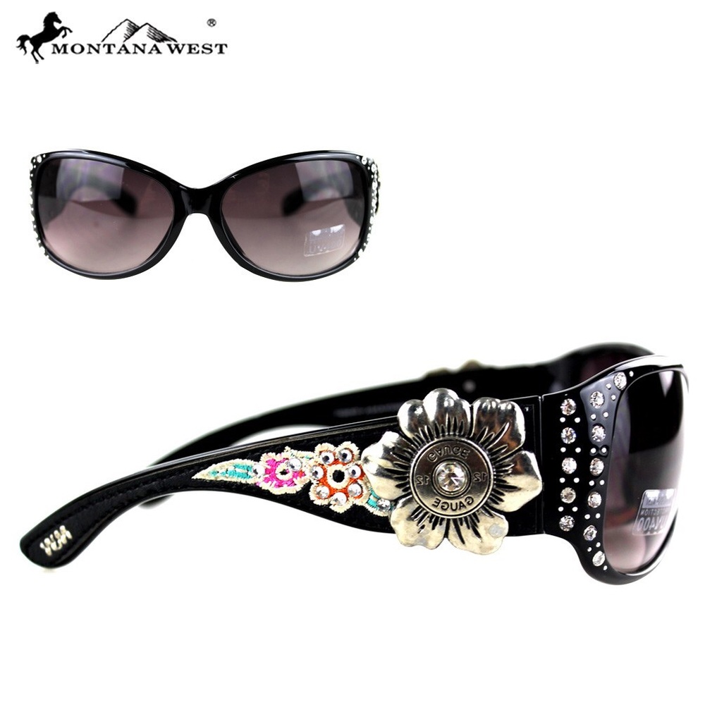 *SOLD* Montana West Flower Sunglasses. UV 400